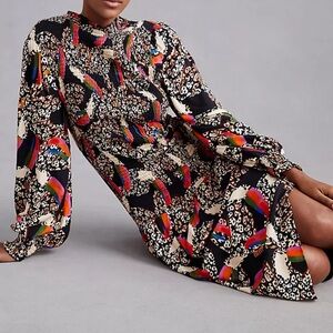 Farm Rio Toucan size Medium Multicolor Patterned Women's Dress